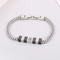 Wholesale Stainless Steel Double-Layer Boat Anchor Color Matching Bracelet Jewelry Buckle Trendy Men's Jewelry