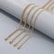 Wholesale 18K Gold Plated Two-Side Grinding Basic Chain Stainless Steel Chain Necklace
