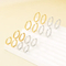 European Ins Striped Plain Round Stainless Steel Huggie Earrings Unisex Versatile Hoops Earrings