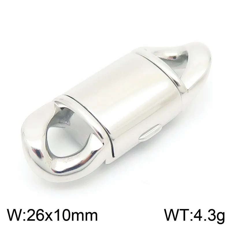 Stainless Steel Cuban Chain Buckle Arc Flip Buckle DIY Jewelry Buckle Wholesale