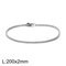 Wholesale Punk Jewelry Multi-Size Bracelet Stainless Steel Simple Silver Gold Chain Bracelet