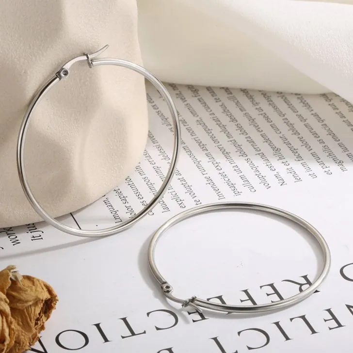 Wholesale Large Hoop Earrings: Simple and Chic Women's Jewelry