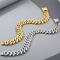Hip Hop Personalized Stainless Steel Thick Diamond Classic Cuban Chain Men's and Women's Bracelet Necklace