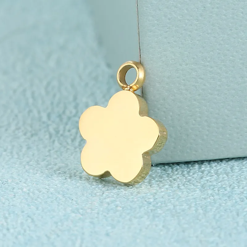 Fashion Stainless Steel Pendant, Gold Pendant, Three-Dimensional Polished Jewelry Accessories