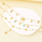 Fresh Sweet Vacuum 18K Gold Plated Stainless Steel Anklet Forest Girl DIY Tassel Foot Chain