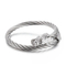 Trendy Open Cuff Bangle Punk Dragon Head Tail Stainless Steel Men's Bracelet