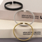 European and American Fashion Personality Stainless Steel Braided C-Shaped Open Temperament Bangle