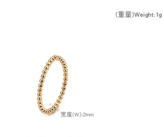 Minimalist Beaded Water Wave Stainless Steel Ring Adjustable Oval Bracelet Jewelry Set