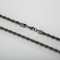 Hip Hop Fashion Black Plating Stainless Steel Unisex Twist Necklace