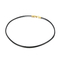 Minimalist Men's and Women's Stainless Steel Buckle Wax Rope Necklace 45cm Jewelry