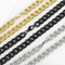 Factory Direct Sales of Minimalist Beveled Chain Hip-Hop Necklaces Stainless Steel Nk Chain Wholesale