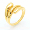 Personality Line Exaggerated Ring Knot Twist Bamboo Joint Stainless Steel Snake-Shaped Ring