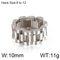 Rainbow Stainless Steel Ring 18K Gold PVD Plated Men Wide Chain Ring