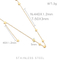 Trendy Stainless Steel Star Choker Necklace with Nine Stars