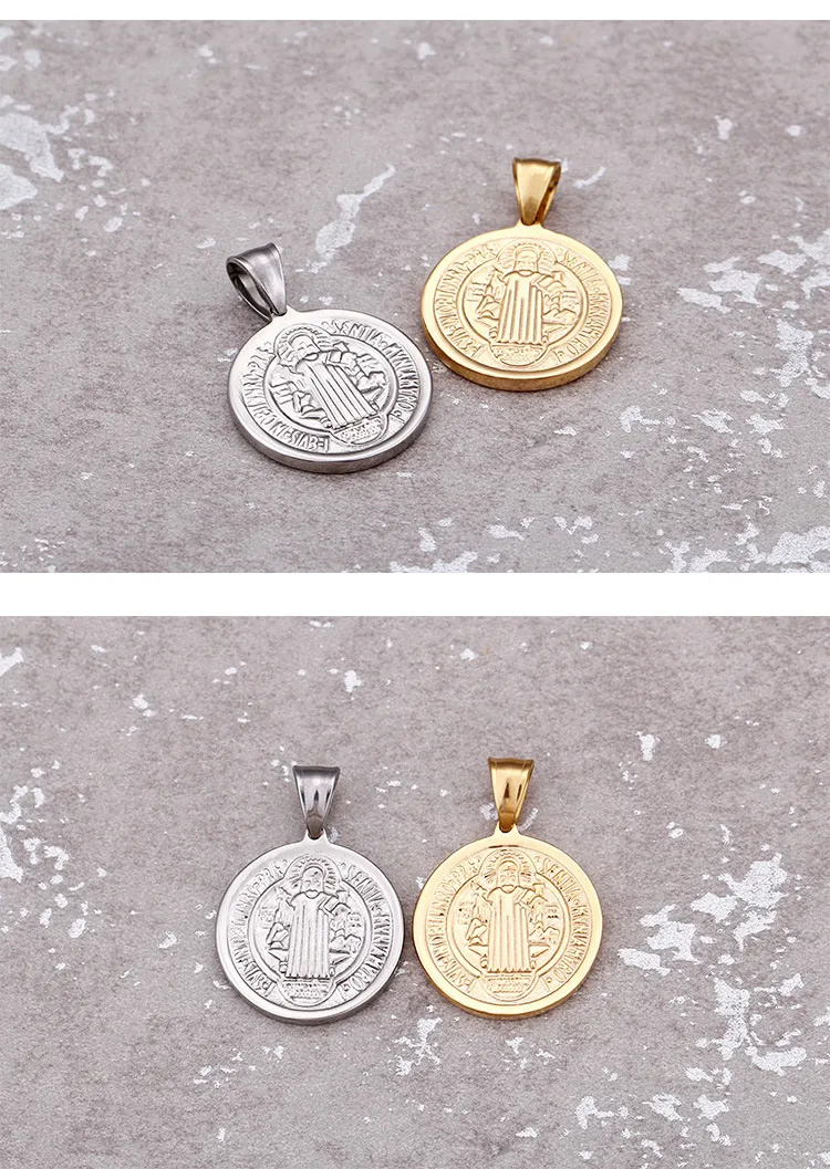European American Fashion Personalized Stainless Steel Minimalist Men's Pendant DIY Necklace