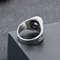 Retro Trendy Ghost Head Ring Punk Style Skull Texture Stainless Steel Men's Ring