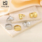 Trendy Irregular Flat Stainless Steel Ring for Hip-Hop Style