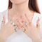 Wholesale Fashion Stainless Steel Creative Geometric Diamond Inlaid Multi Style Rings