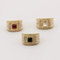 Cross-Border Fashionable Colored Gemstone Ring, European and American Hip-Hop Style, Studded with Diamonds, with a Solid Stainless Steel Texture, Men's Ring
