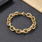 304 Stainless Steel Jewelry Hip Hop O-Shaped Edded Bracelet Necklace