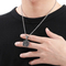 Men's Stainless Steel Cast Snake Pendant Necklace Punk Style Jewelry