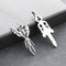 Cross Border Domineering Sea God Trident Dry Pendant Retro Magic Mandela Grass Sword Stainless Steel Men's Pendant Accessory
