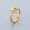 European and American Ins Personalized Stainless Steel Ankh Cross Ring