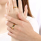 Niche Fashion Couple Ring V-Shaped Surface Polished Tungsten Steel Ring