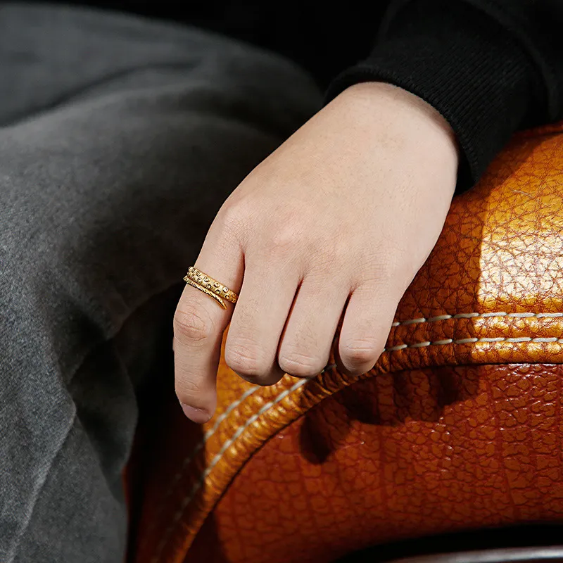 New Style Ring, European and American Style, Fashion Street Snap, Rock and Hip-Hop Style, Octopus Tentacle Design, Men's Stainless Steel Ring
