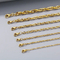 Fashionable and Versatile Plain Chain for Commuting, Ins Trendy Nightclub, Multi-Size Plain Fried Dough Twists Chain, Stainless Steel Necklace for Men and Women