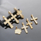 Personalized Bear Paw Pendant Hip Hop 3D Double Layer Cross with Diamond Pendant Stainless Steel Male and Female Accessories
