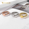 Korean Fashion Stainless Steel Strap Ring Design with Heart Inlaid Shell Ring