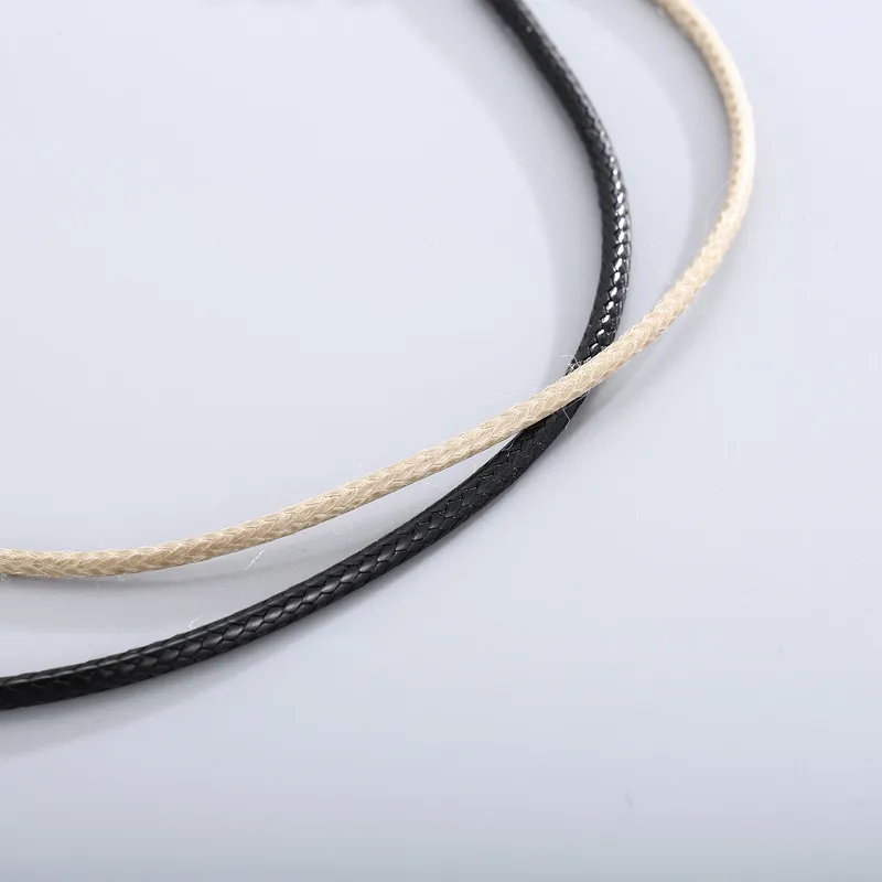Simple and Fashionable Men's and Women's Leather Rope Single Chain with 450mm Leather Necklace Wholesale