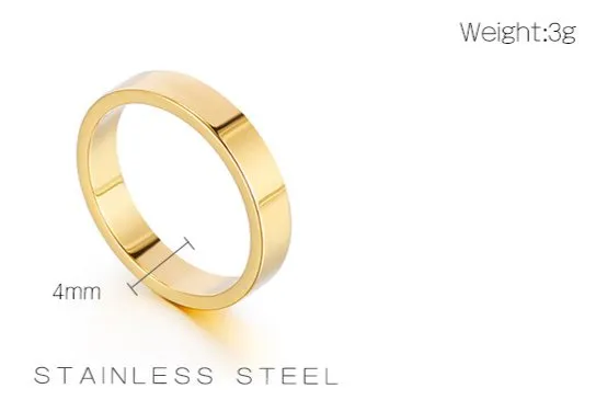 Fashion Niche High-End Stainless Steel Smooth Surface Ring Wholesale for Couples' Rings