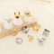 Stunning Teardrop Diamond Ring with Luxurious 18K Gold Plating