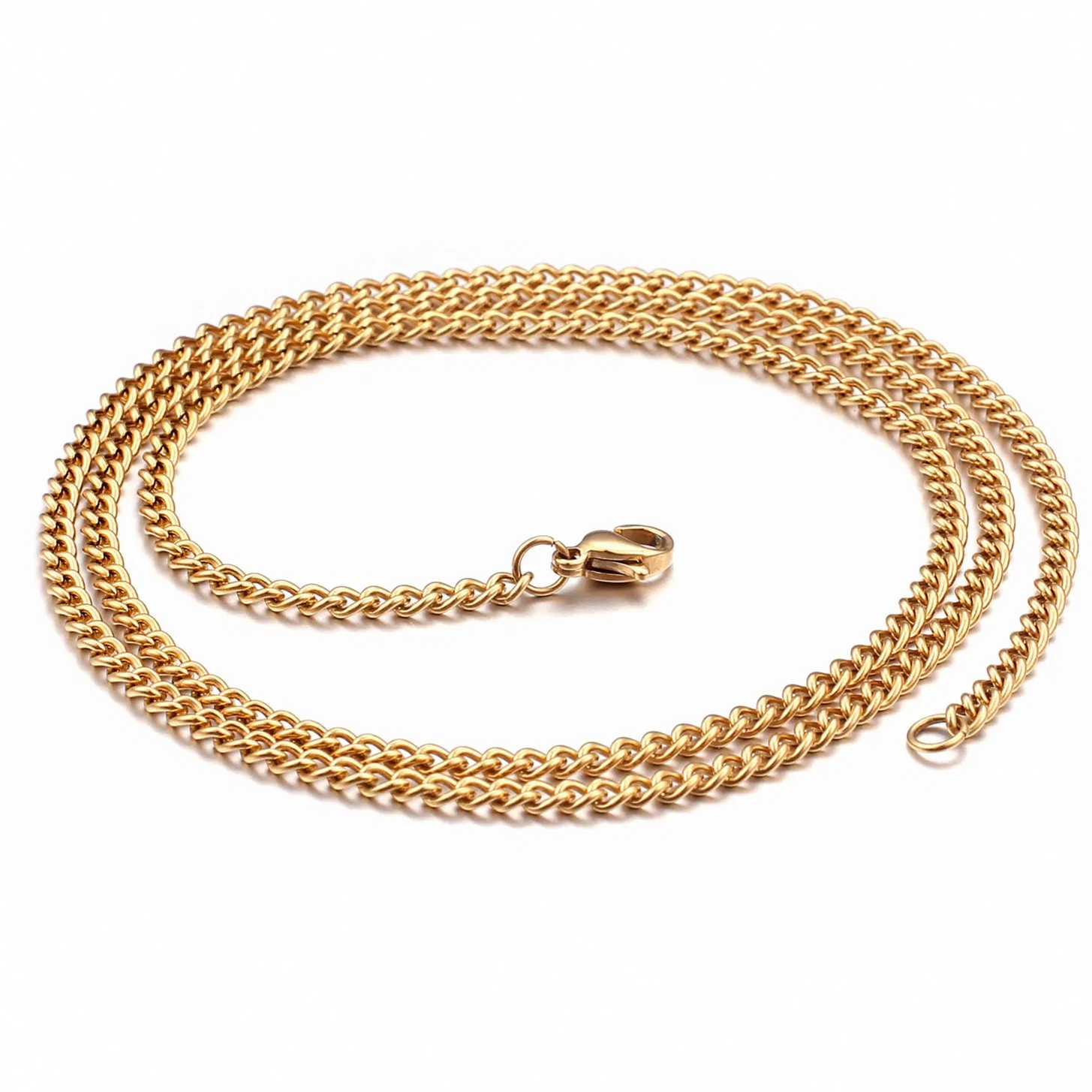 Versatile Stainless Steel Pendant and Chain Necklaces in Multiple Colors