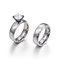 Elegant Personalized Minimalist Couple Rings in Stainless Steel