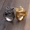 Stainless Steel Fashion Domineering Men's Wolf Head Jewelry Ring