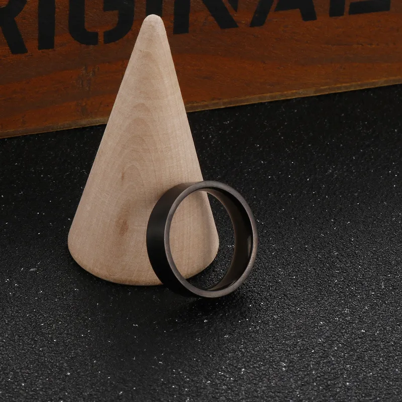 Stainless Steel Jewelry Simple Smooth Ring Suitable for Daily Wear