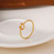 Fashion Commuting Stainless Steel Creative Hollow Knot Temperament Girl Ring Jewelry Wholesale