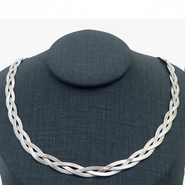Distinctive Braided Stainless Steel Necklace for Modern Fashion