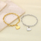 Fashion Ins Heart Pendant O-Chain Bracelet Personalized Minimalist Love Stainless Steel Bracelet