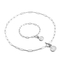 European American Stainless Steel Women's Fashion Jewelry Bracelet Necklace Jewelry Set Wholesale