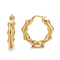 Fashion Stainless Steel U-Shaped Bamboo Hollow Earrings Personalized 18K Vacuum Gold-Plated Earrings