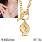 European American Queen Coin Necklace Personalized Fashionable Gold Clavicle Chain Women Wholesale