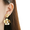 Stainless Steel Flower Shaped Earrings Are Fashionable Jewelry Suitable for Daily Wear
