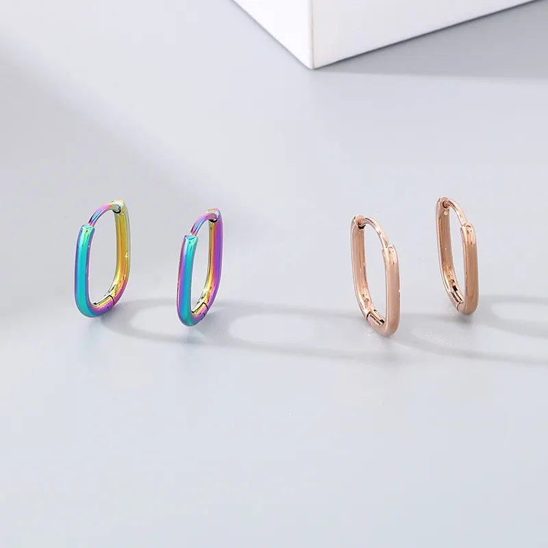 Stainless Steel Fashion Jewelry U-Shaped Earrings Suitable for Daily Wear