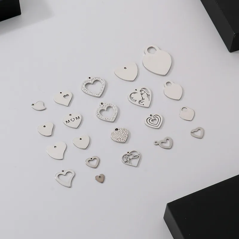 Stainless Steel Heart-Shaped DIY Jewelry Accessories Necklace Bracelet Material