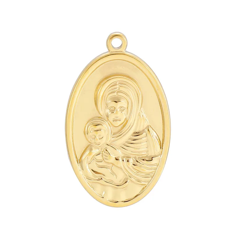 Stainless Steel Jewelry Accessories, Virgin Mary Hang Tag
