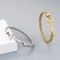 Men's Trendy Stainless Steel Cross Accessories Steel Wire Braided Bangle Jewelry Wholesale